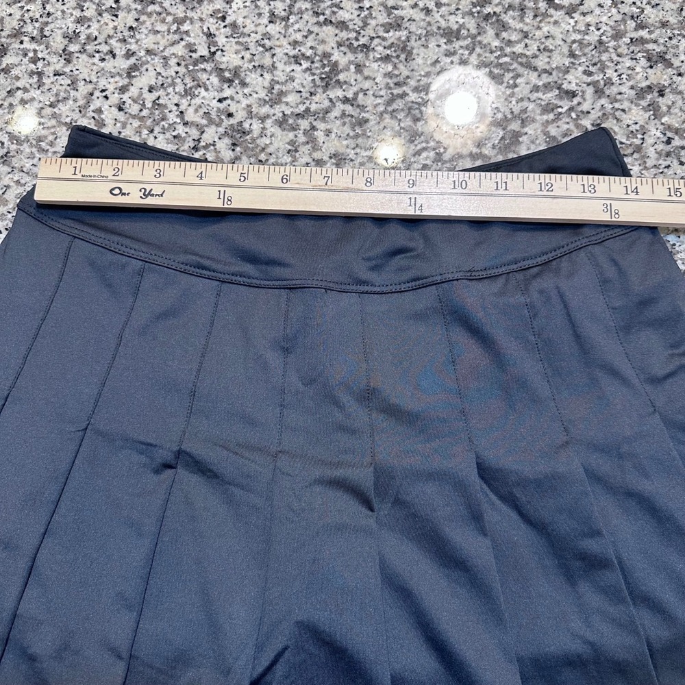 NWT ELEVEN BY VENUS WILLIAMS Black‎ Flutter Skirt Tennis Athleisure Skort Size M - Picture 6 of 9